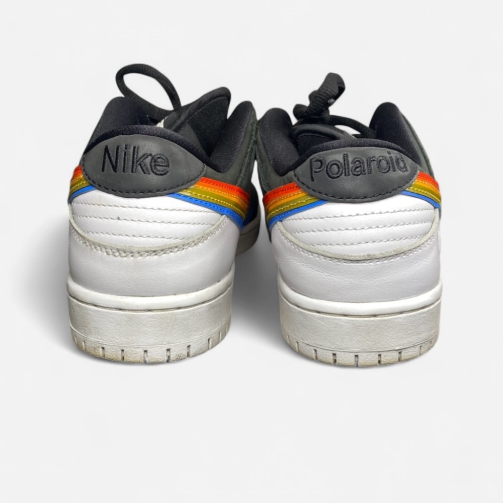 Nike SB Dunk Low Polaroid 8 Black Rainbow Swoosh 7 Sets Laces DH7722-001 - Picture 6 of 9